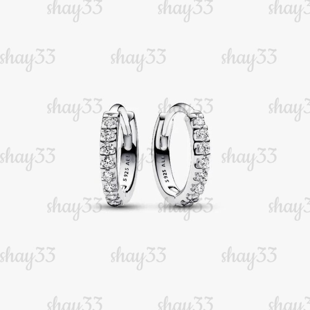 Pandora Sparkling Huggie Hoop Earrings